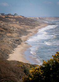 Sandy beach on the Dorset coast near Mudeford
