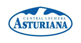 Logotipo de Central Dairy Asturiana en texto azul dentro de un óvalo.