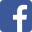 Eine Nahaufnahme eines Facebook-Logos auf blauem Hintergrund.