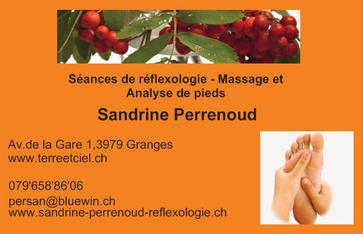 Sandrine Perrenoud - Séances de réflexologie - Massages et analyse des pieds