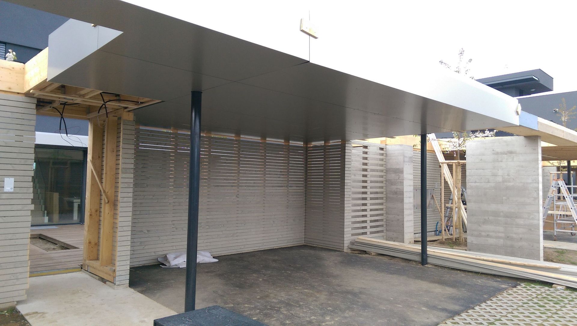 Holzhaus im Bau - Kipp Holzbau & Bedachungen GmbH