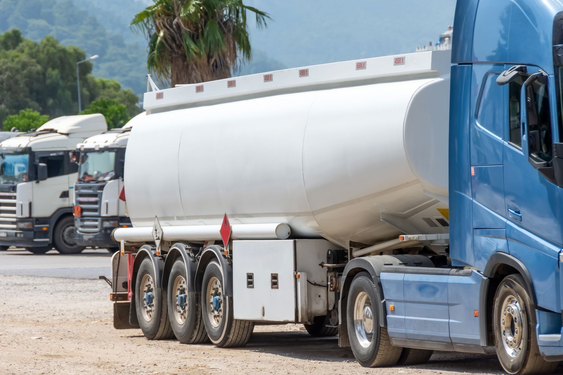 Camion de livraison de gasoil