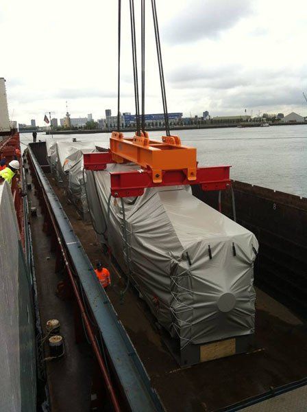 Inladen van grote vracht