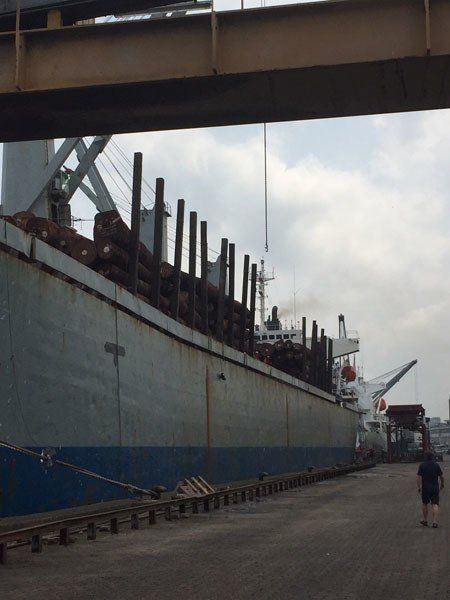 Schip klaar voor vertrek