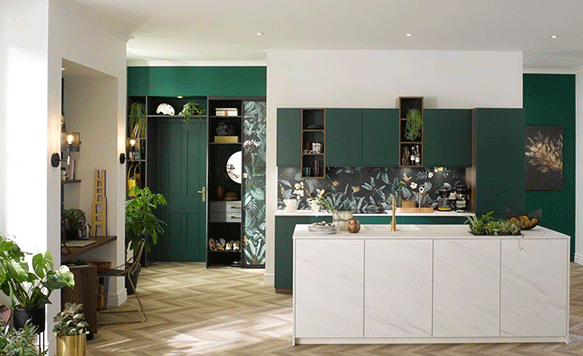 Cuisine moderne verte