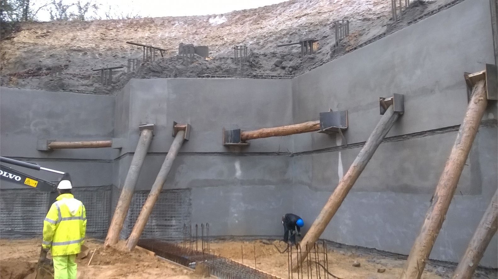 Chantier de construction de fondations