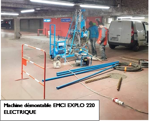 Sondeuse démontable EMCI EXPLO 220 ELECTRIQUE