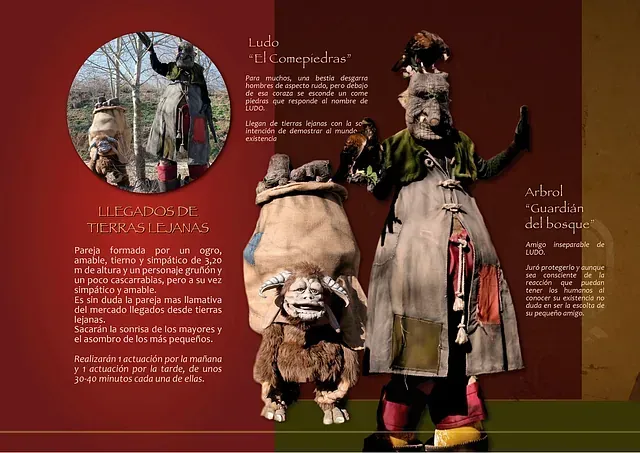 Un cartel con una imagen de un payaso y una imagen de un mono.