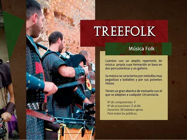 La palabra treefolk que está en un cartel