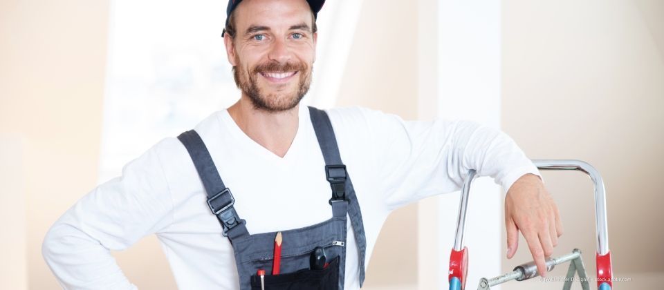 Ausgebautes Fenster, Handwerker