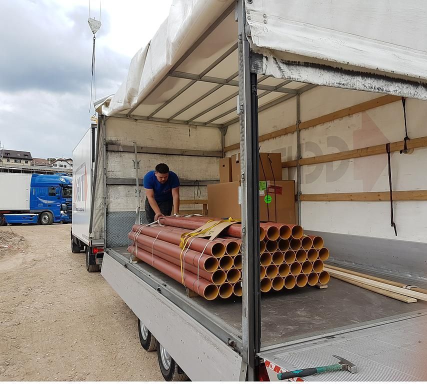 Livraison dans les chantiers