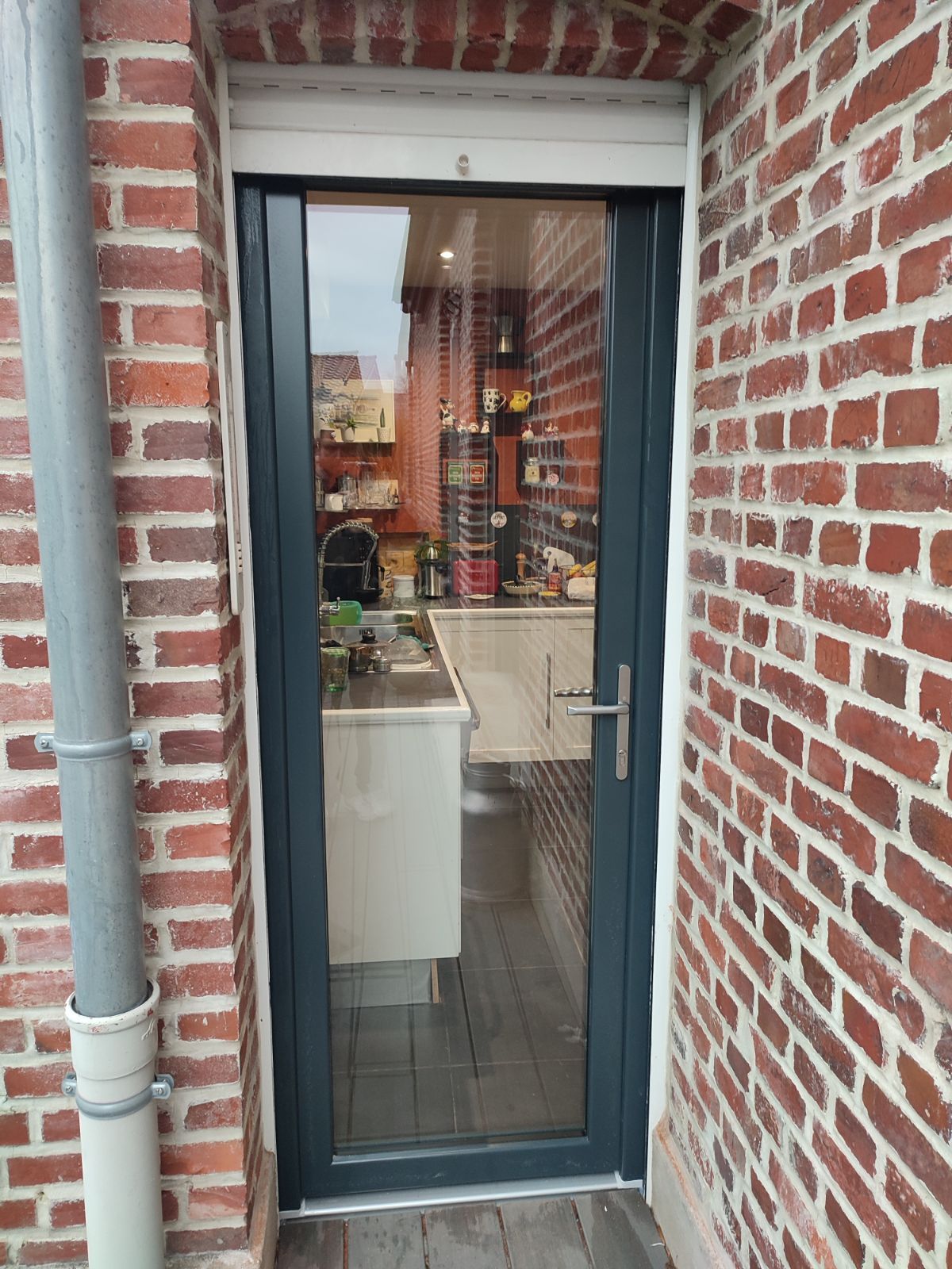 Porte-fenêtre aluminium anthracite