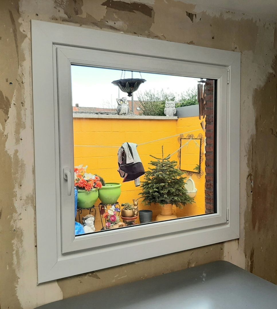 Fenêtre large en PVC