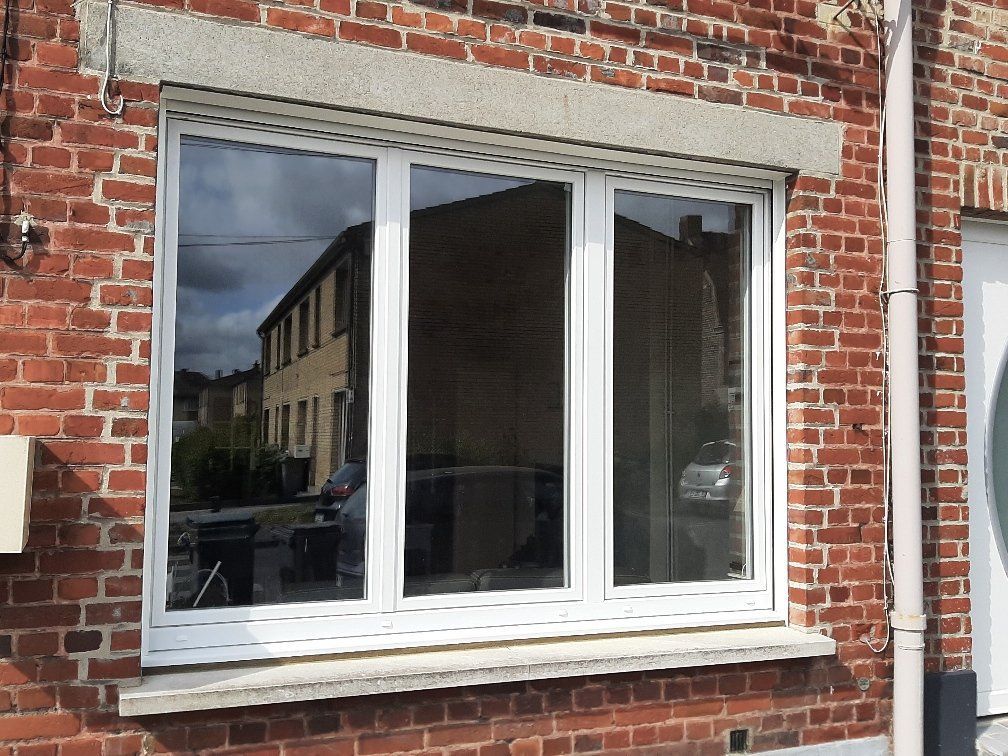 Chassis PVC blanc triple battant