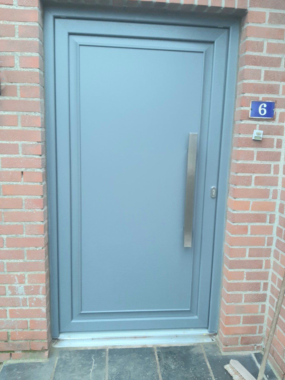 Porte PVC bleu ciel