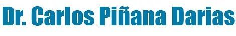 El nombre Dr. Carlos Piraña Darias está sobre un fondo blanco.