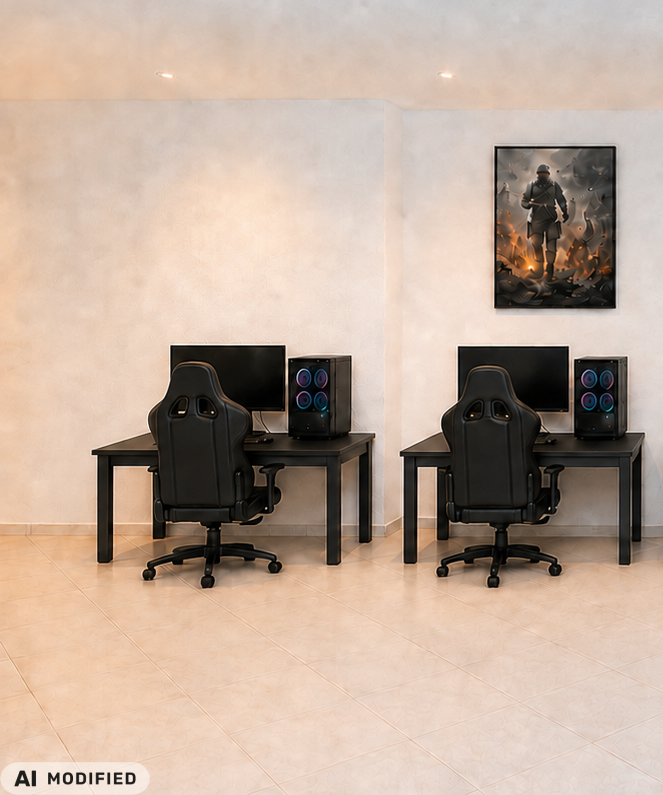 KI modified - Gaming Raum - Gaming Haus Horneburg