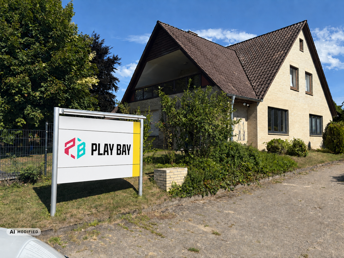 KI modified - Ansicht Gaming Haus Horneburg