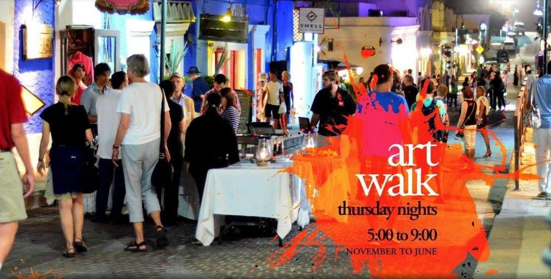 Thursday night art walk in San José del Cabo Art District
