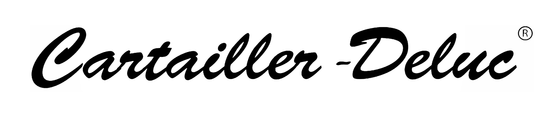 Logo Cartailler-Deluc en écriture cursive noire sur fond blanc