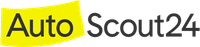 Un logotipo amarillo y negro para Auto Scout 24