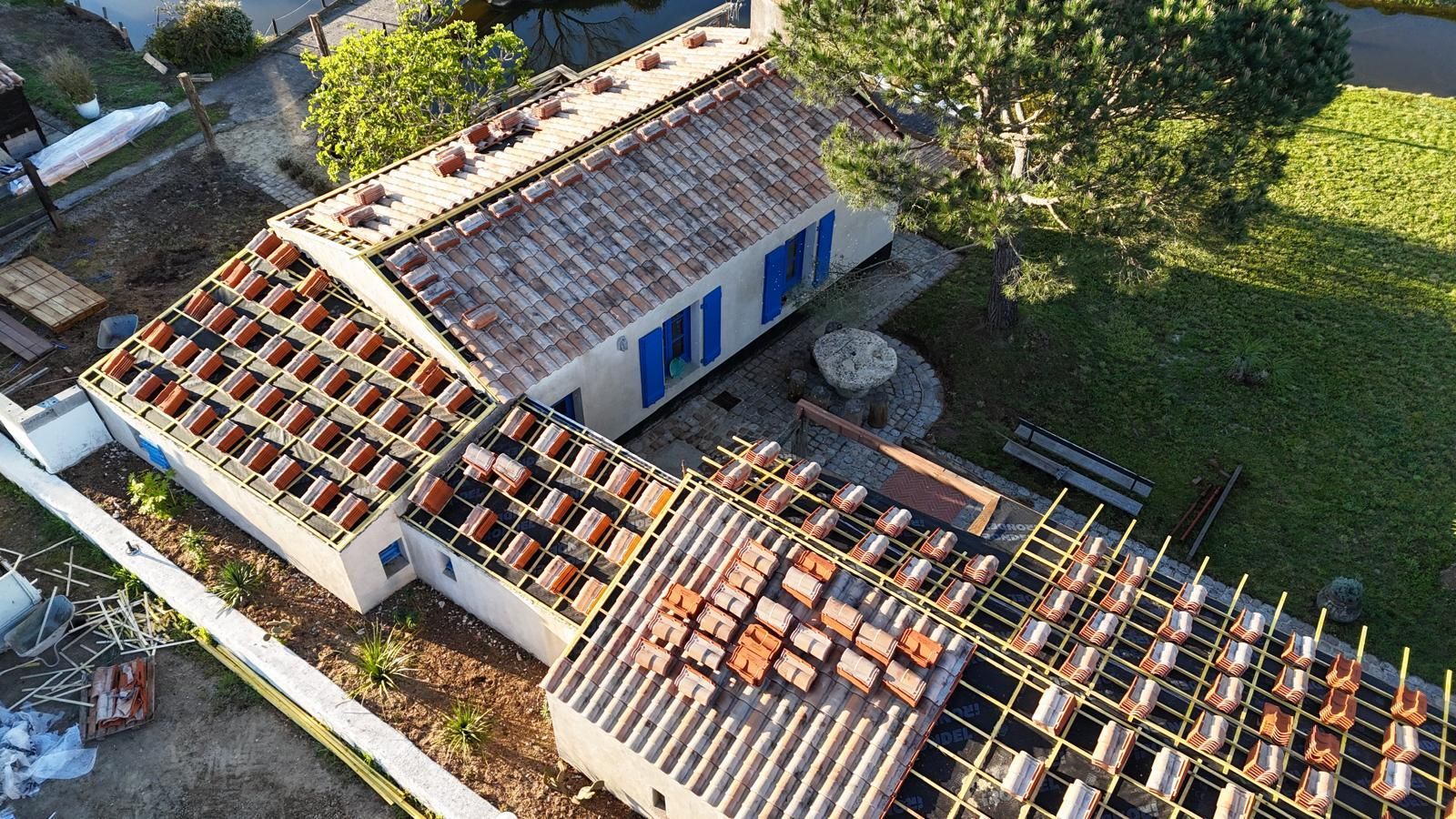Grande toiture rénovée