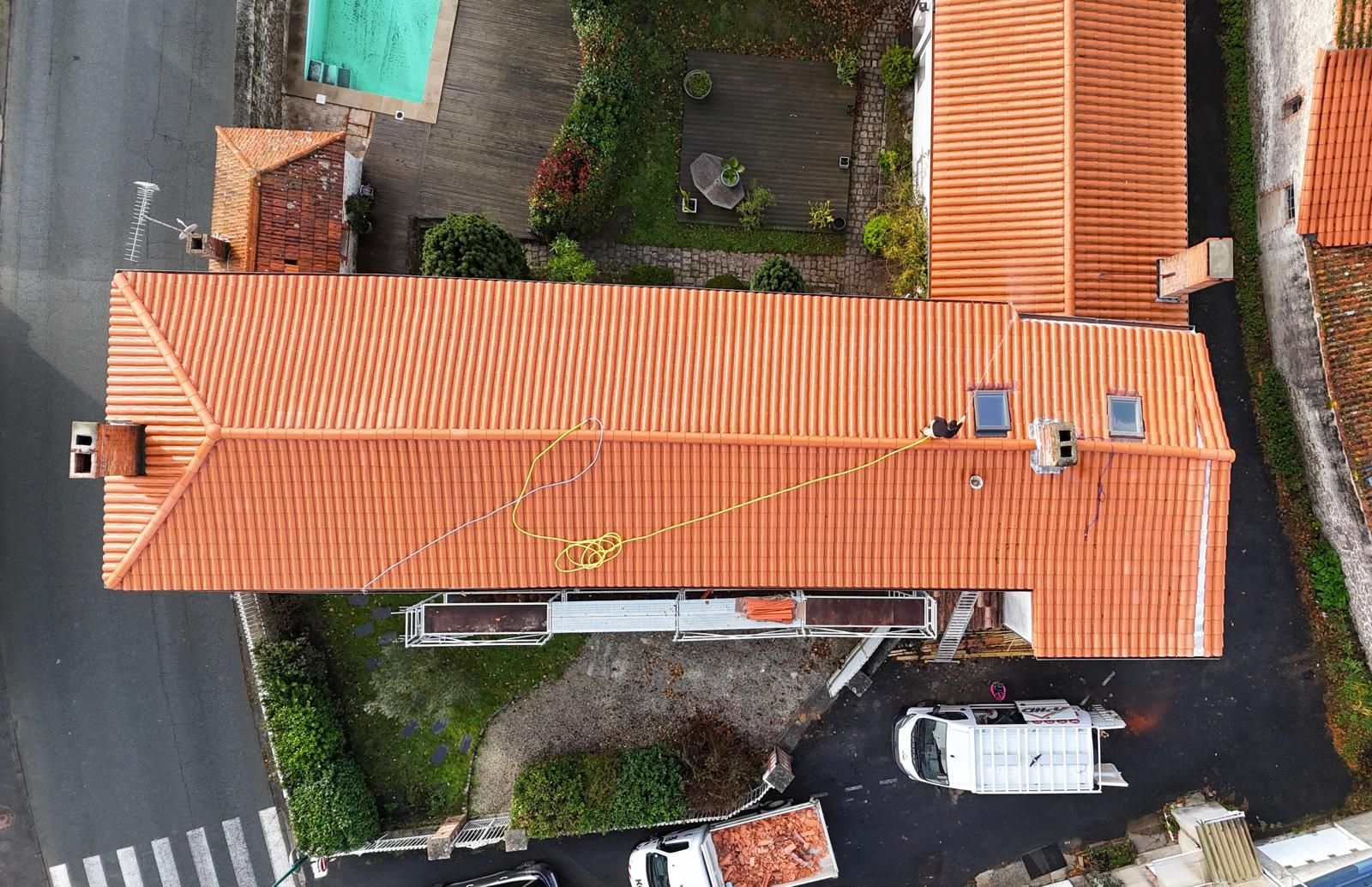 Grande toiture rénovée