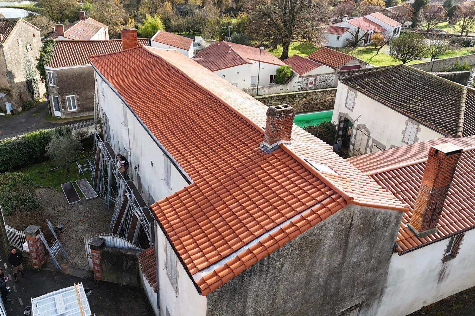 Rénovation d'une grande toiture