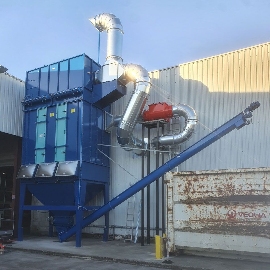 Machine à bois avec système d'aspiration