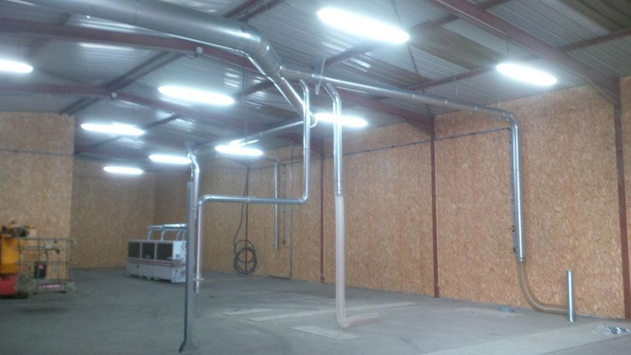 Conduits d'aspiration d'atelier