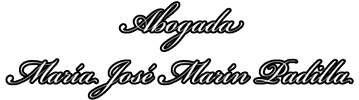 Un logotipo en blanco y negro para María José Marín Padilla.