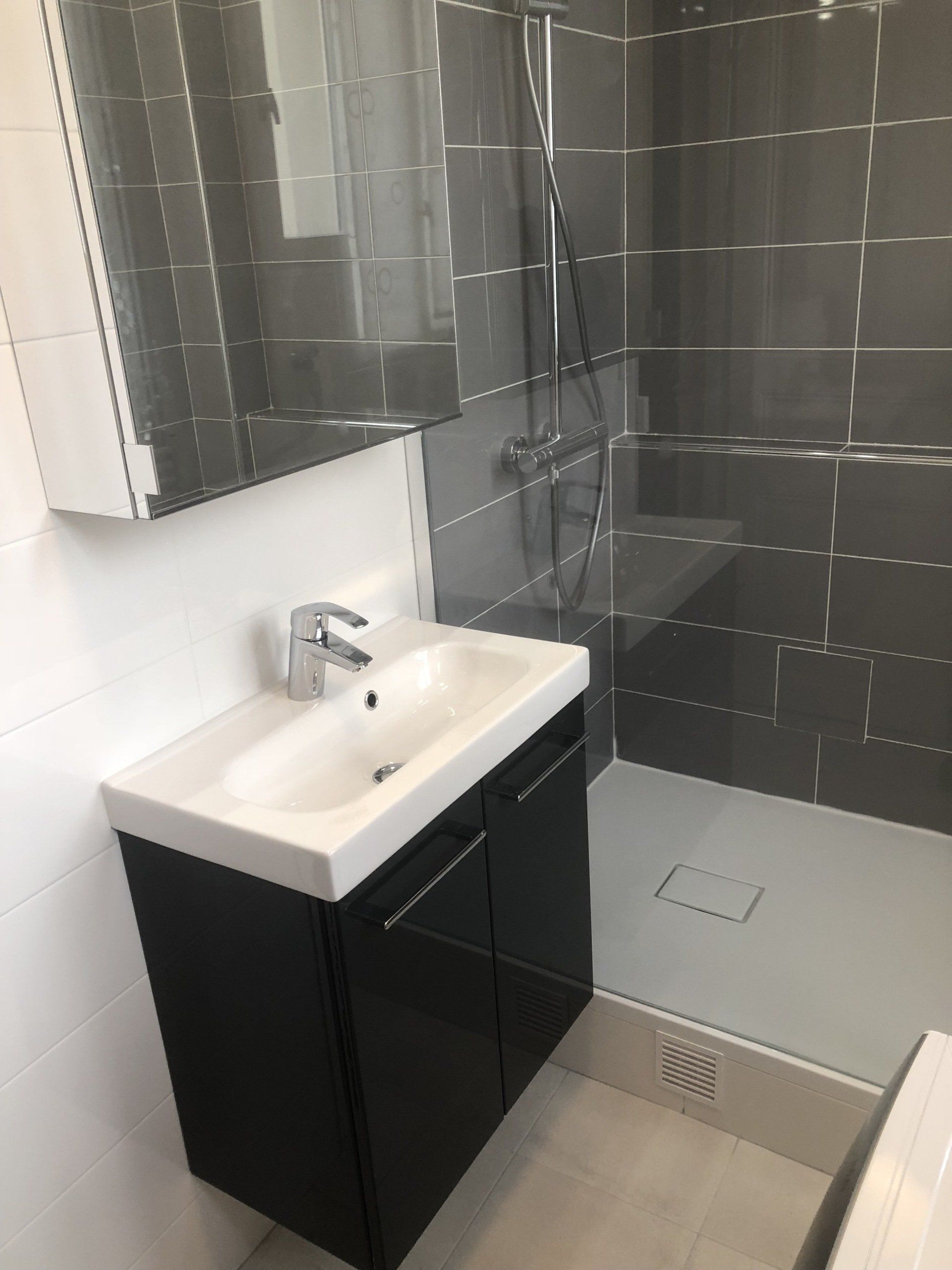 Vue d'évier moderne