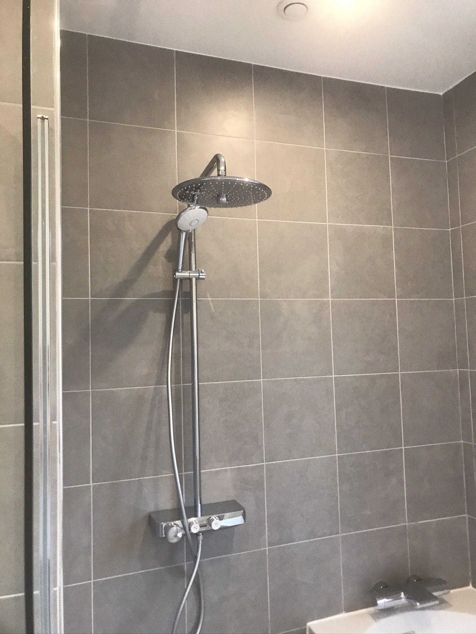 Vue de pommeau de douche