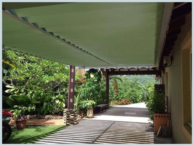 Toit de terrasse en acier