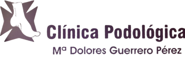 A logo for clinica podologica m dolores guerrero perez