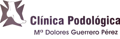 A logo for clinica podologica m dolores guerrero perez