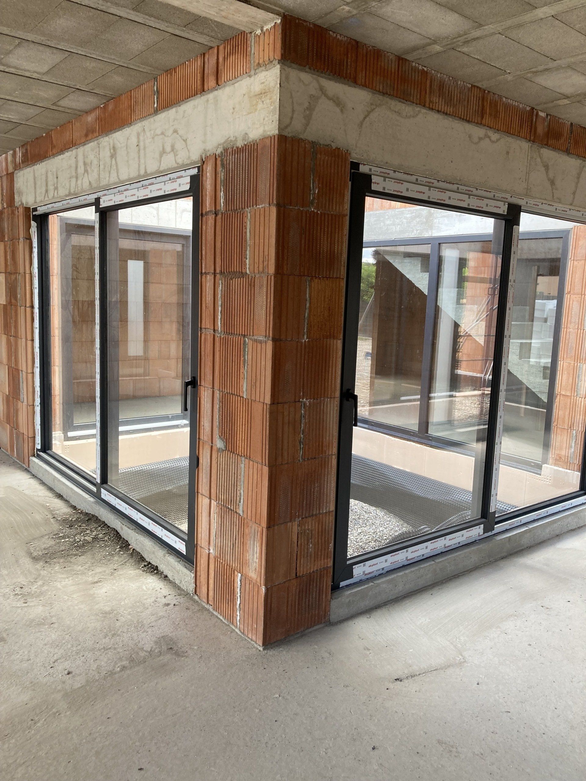 Chantier à Hessenheim vu de l'intérieur