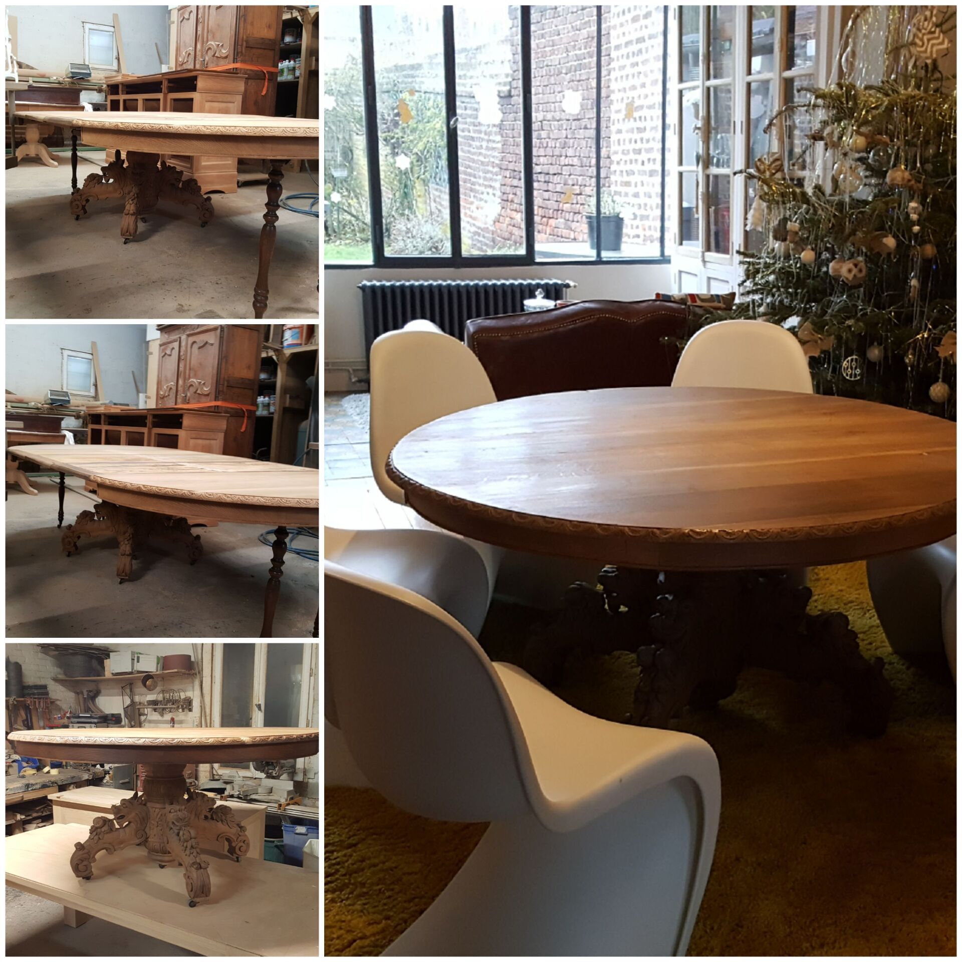 Restauration table ronde