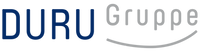 Logo der DURU Gruppe: Marineblauer Text „DURU“, gefolgt vom hellgrauen Text „Gruppe“ mit einer geschwungenen Linie darunter.