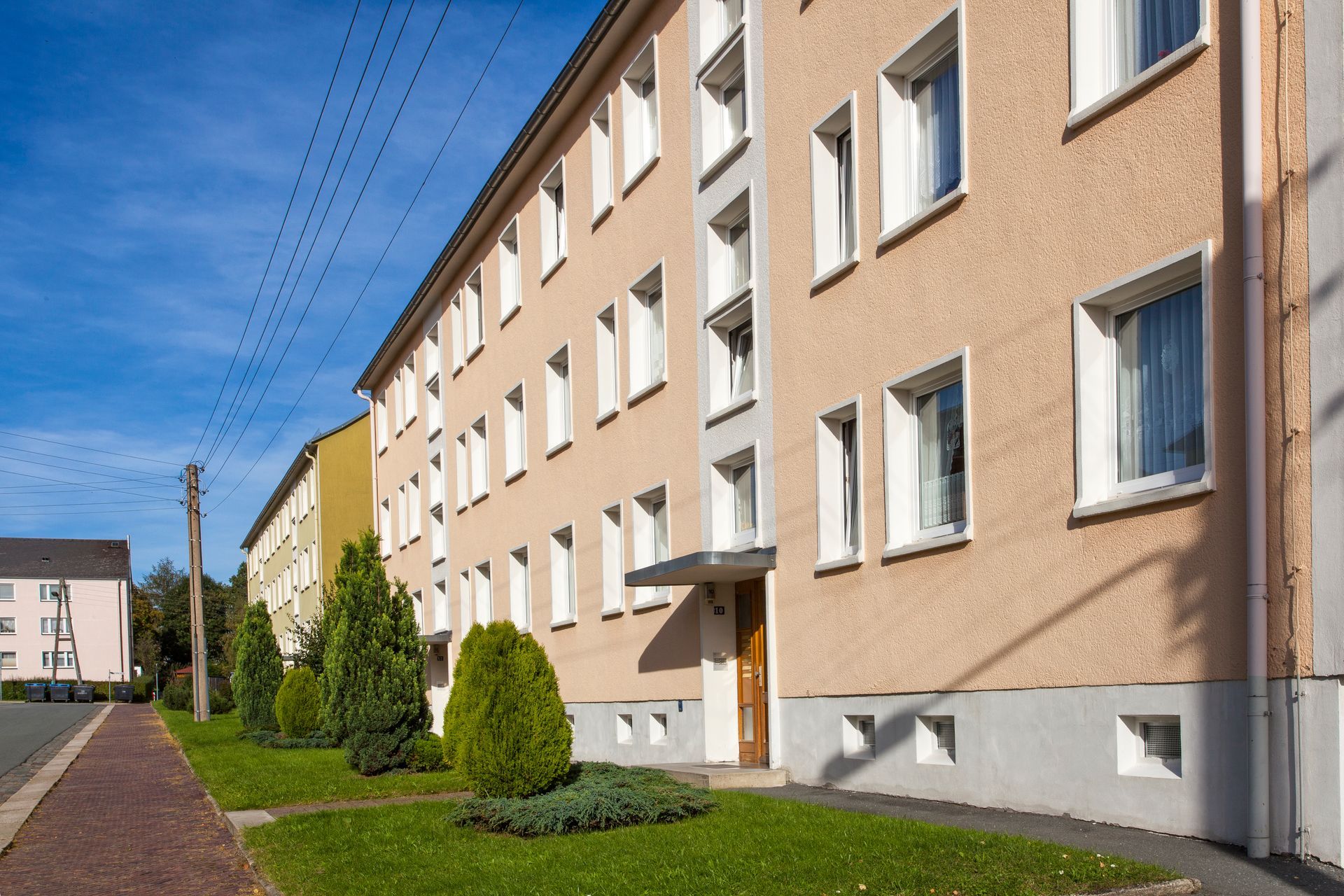 Wohngebäude der AWG in der Beethovenstraße in Pausa