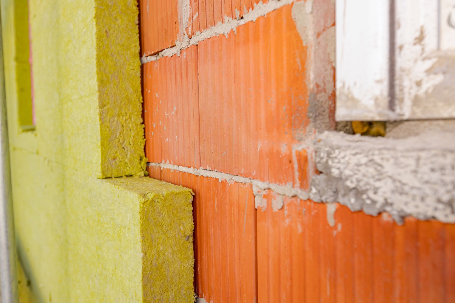 Une isolation par l'extérieure sur un mur de façade