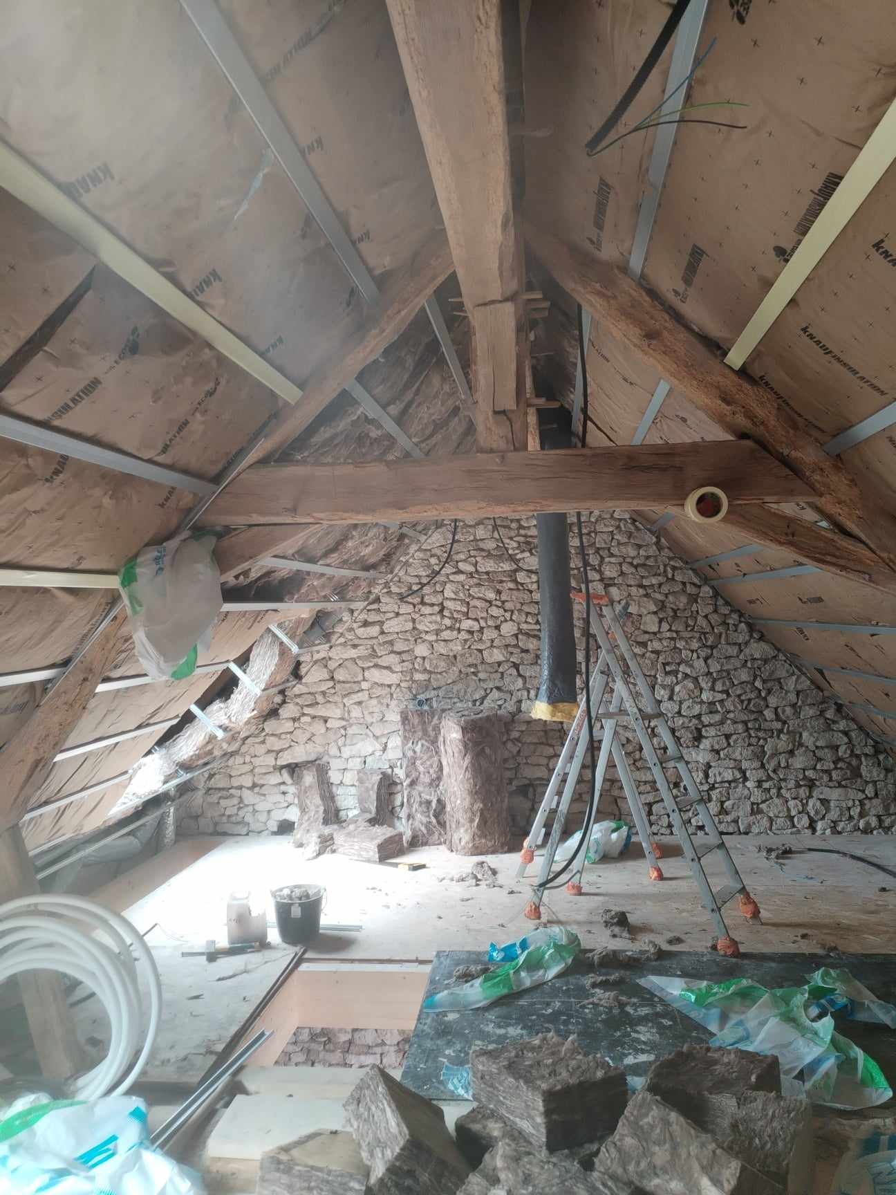 Isolation des combles.