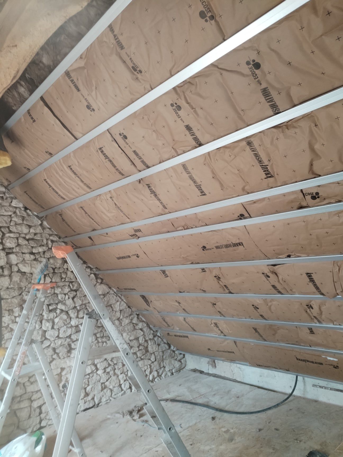 Isolation des rampants.