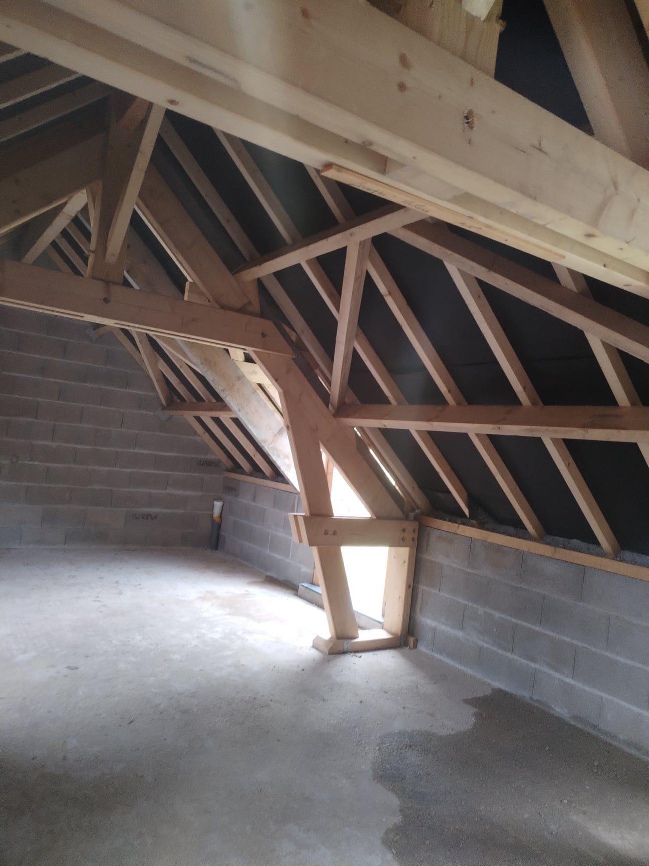 Construction d'une maison.