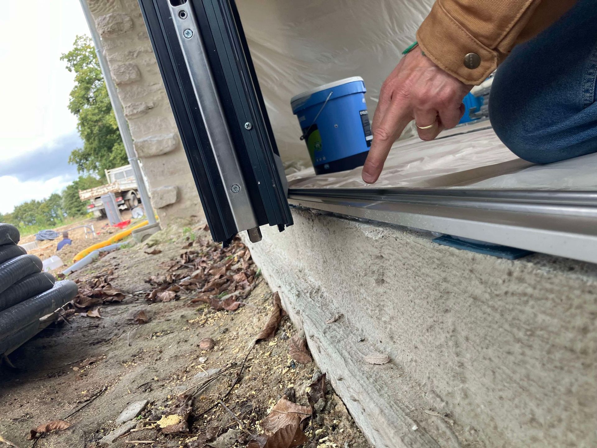 Pose de menuiseries.