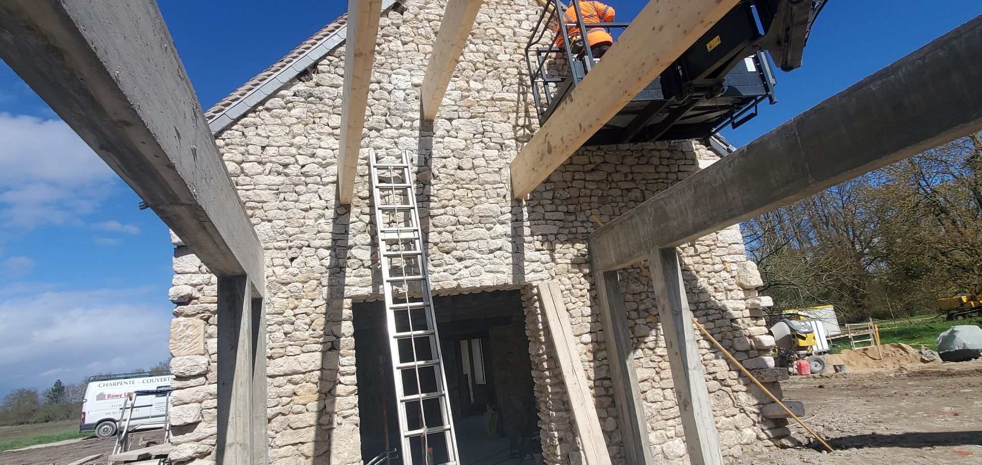 Agrandissement en bois.