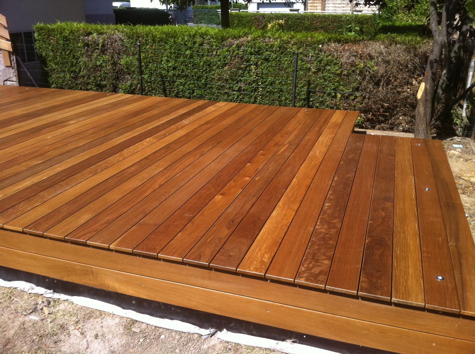 Terrasse bois en IPE - finition huilée
