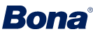 Logotipo da Bona em azul escuro.