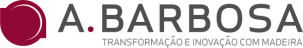 A. BARBOSA logo with a burgundy circular design and Portuguese text 