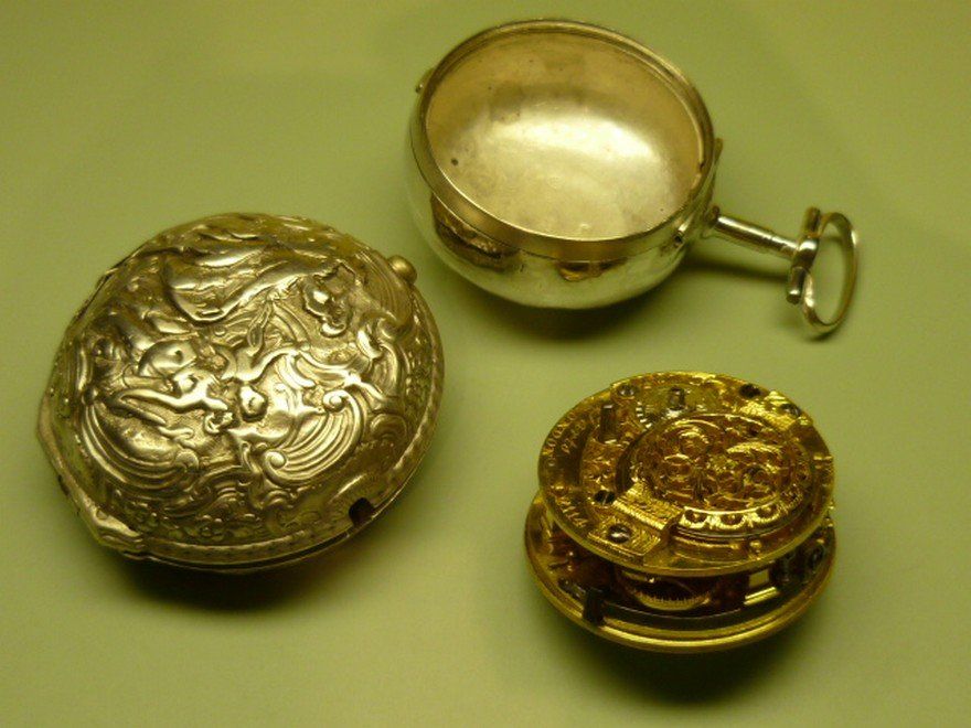 Montre anglaise à coq XVIII